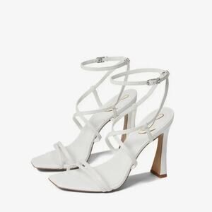 New Sam Edelman Lela strappy white high heels size 9.5